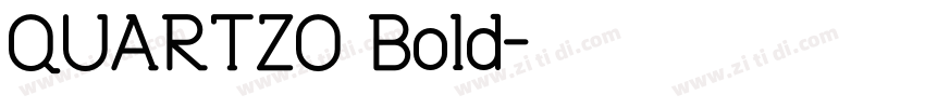QUARTZO Bold字体转换